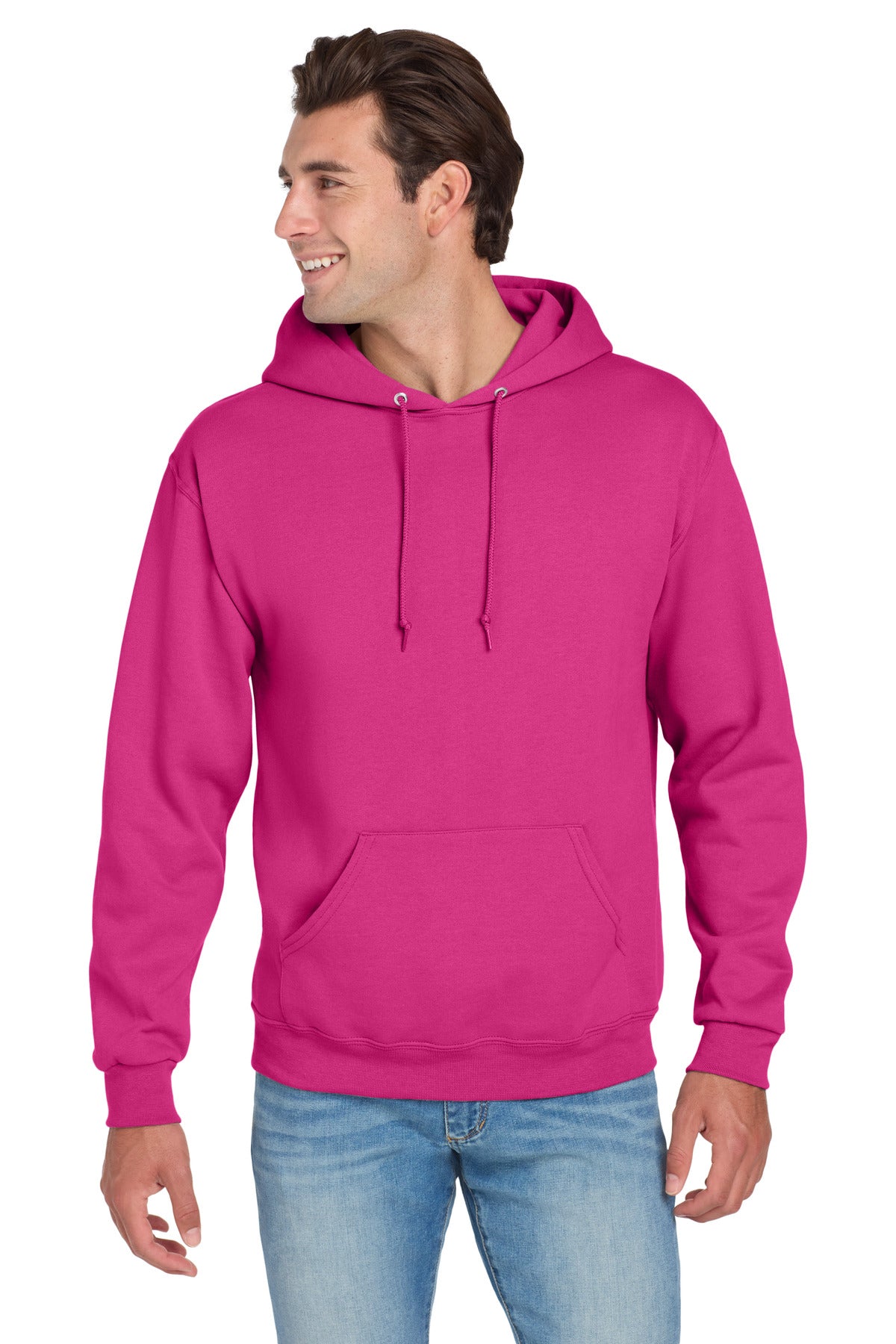 Jerzees® NuBlend® Pullover Hooded Sweatshirt - Cyber Pink - S