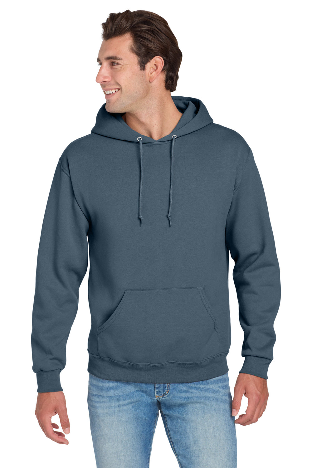 Jerzees® NuBlend® Pullover Hooded Sweatshirt - Denim - 2XL