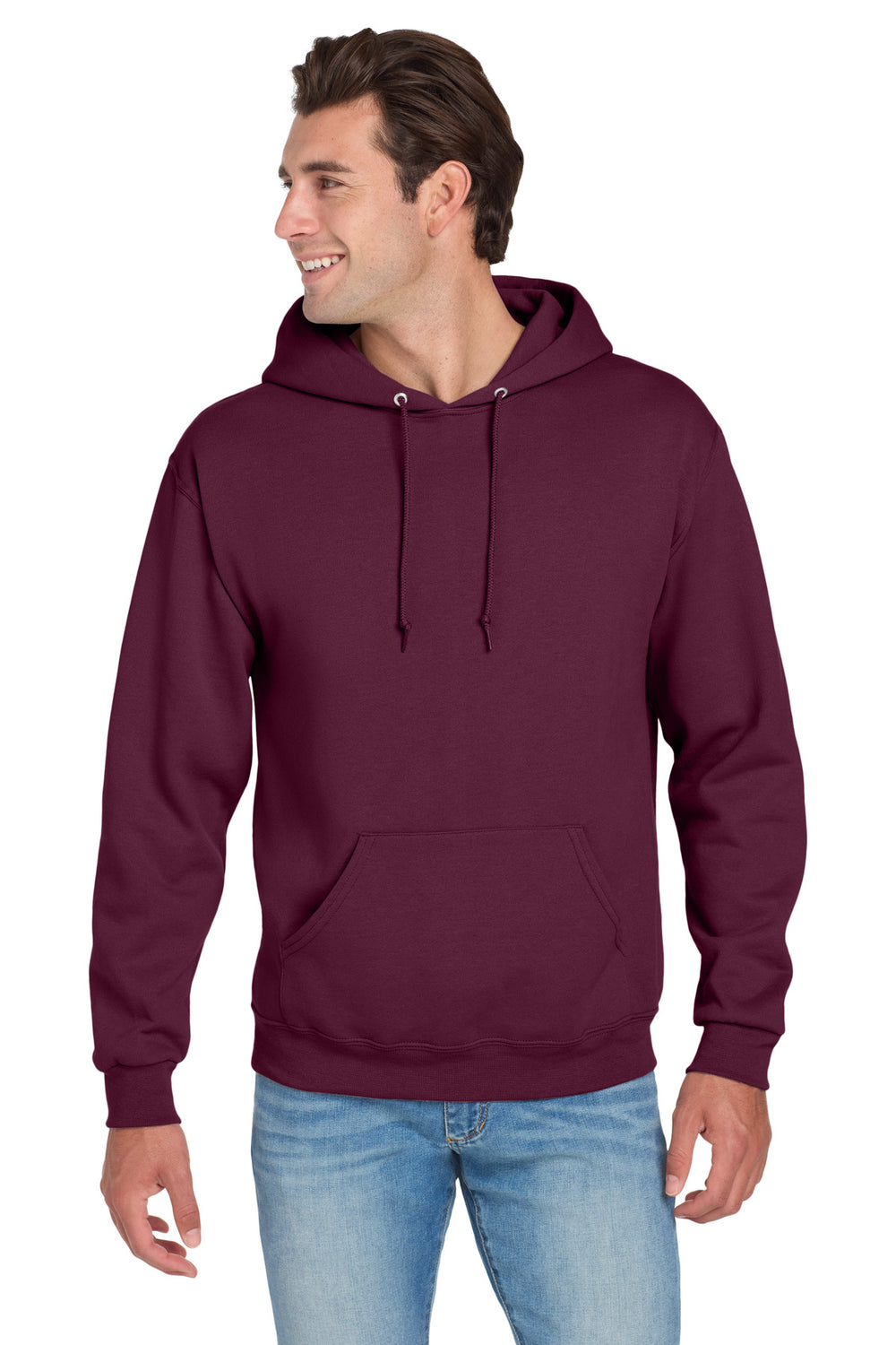 Jerzees® NuBlend® Pullover Hooded Sweatshirt - Maroon - S