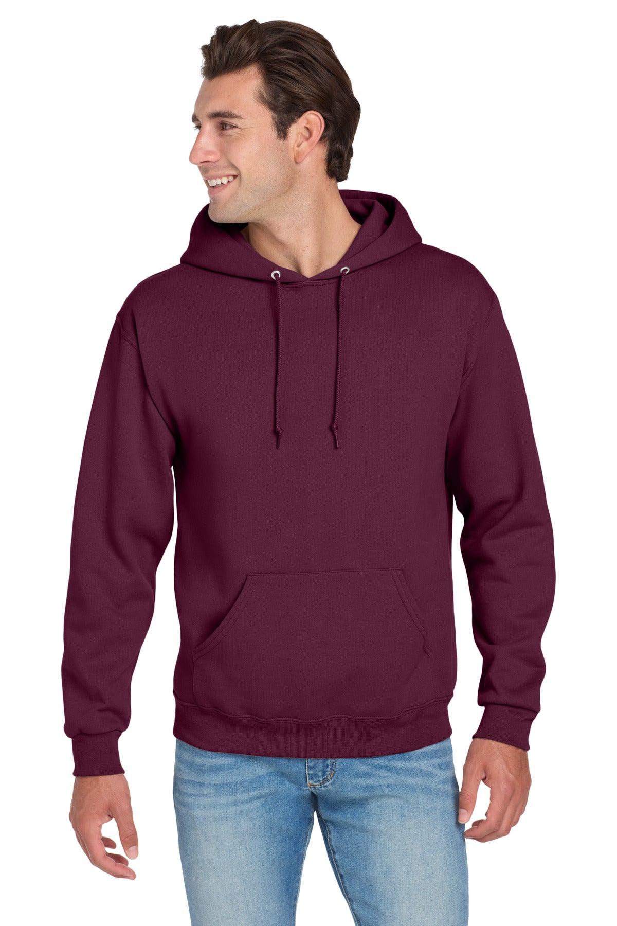 Jerzees® NuBlend® Pullover Hooded Sweatshirt - Maroon - S