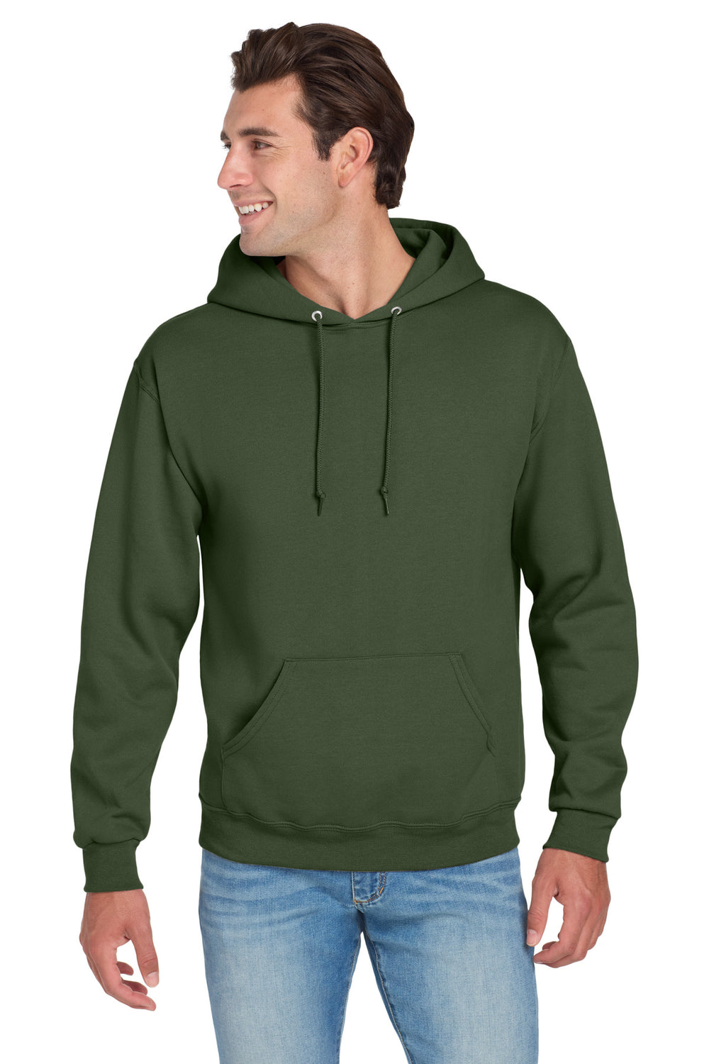 Jerzees® NuBlend® Pullover Hooded Sweatshirt - Military Green - S