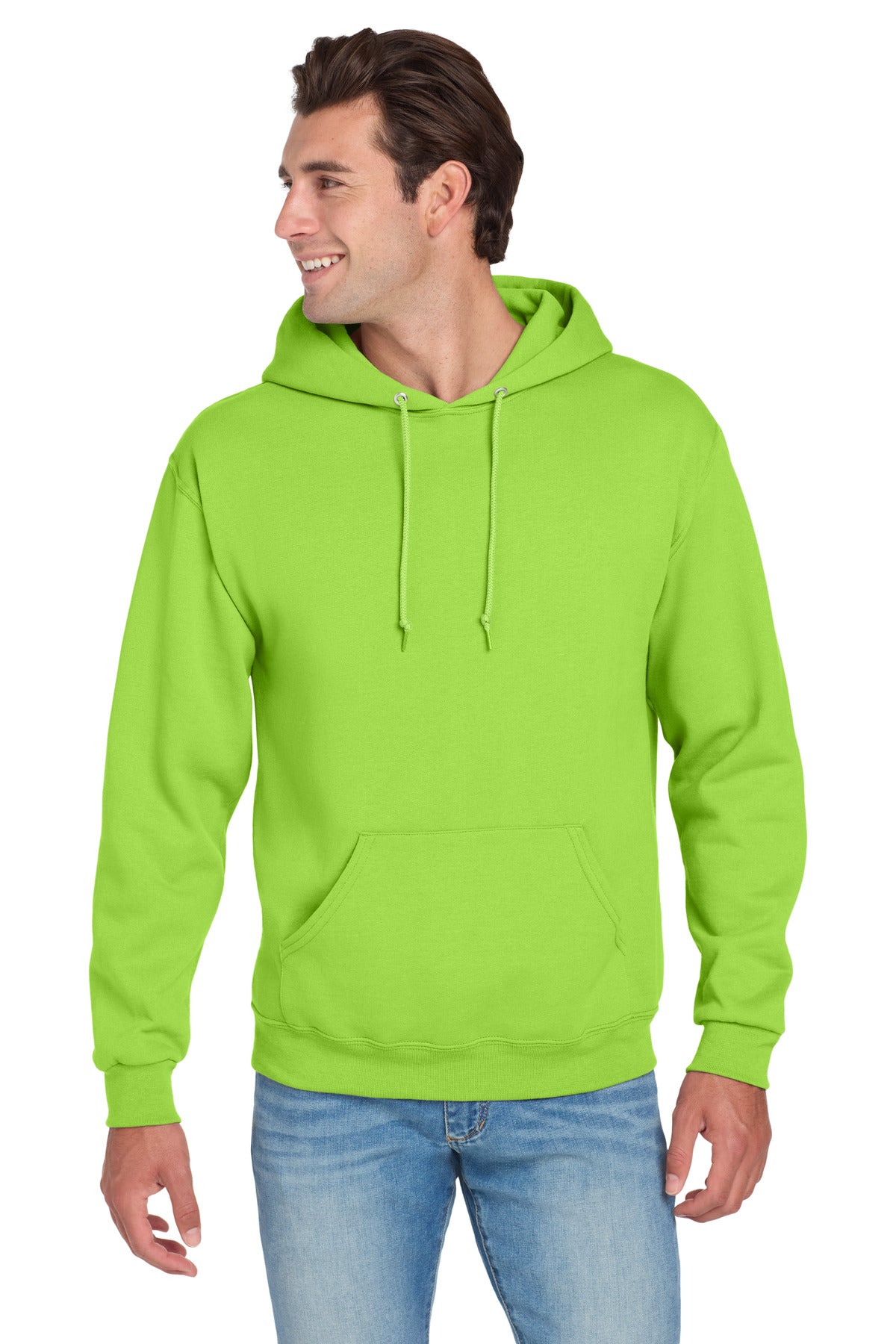 Jerzees® NuBlend® Pullover Hooded Sweatshirt - Neon Green - S