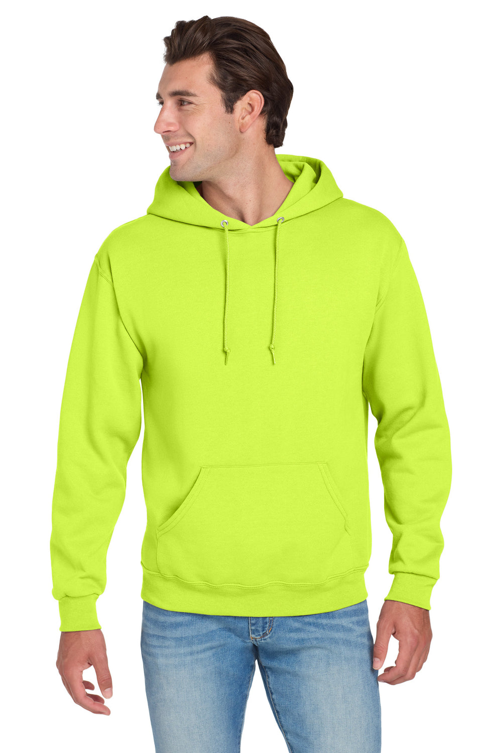 Jerzees® NuBlend® Pullover Hooded Sweatshirt - Safety Green - S