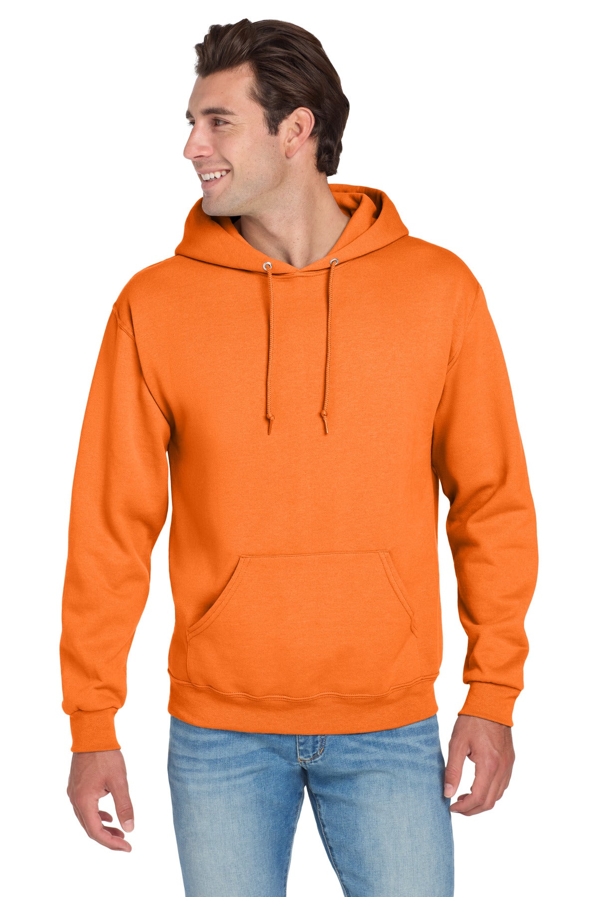 Jerzees® NuBlend® Pullover Hooded Sweatshirt - Safety Orange - S