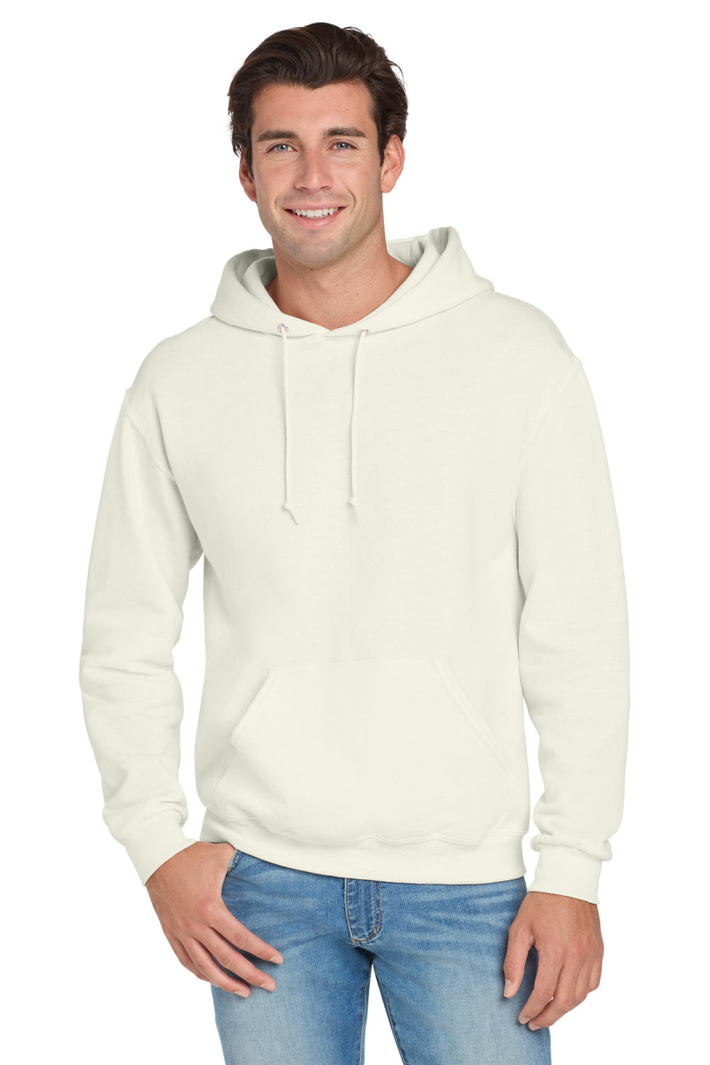 Jerzees® NuBlend® Pullover Hooded Sweatshirt - Sweet Cream Heather - 2XL