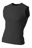 A4 Compression Muscle Tee - Black - S