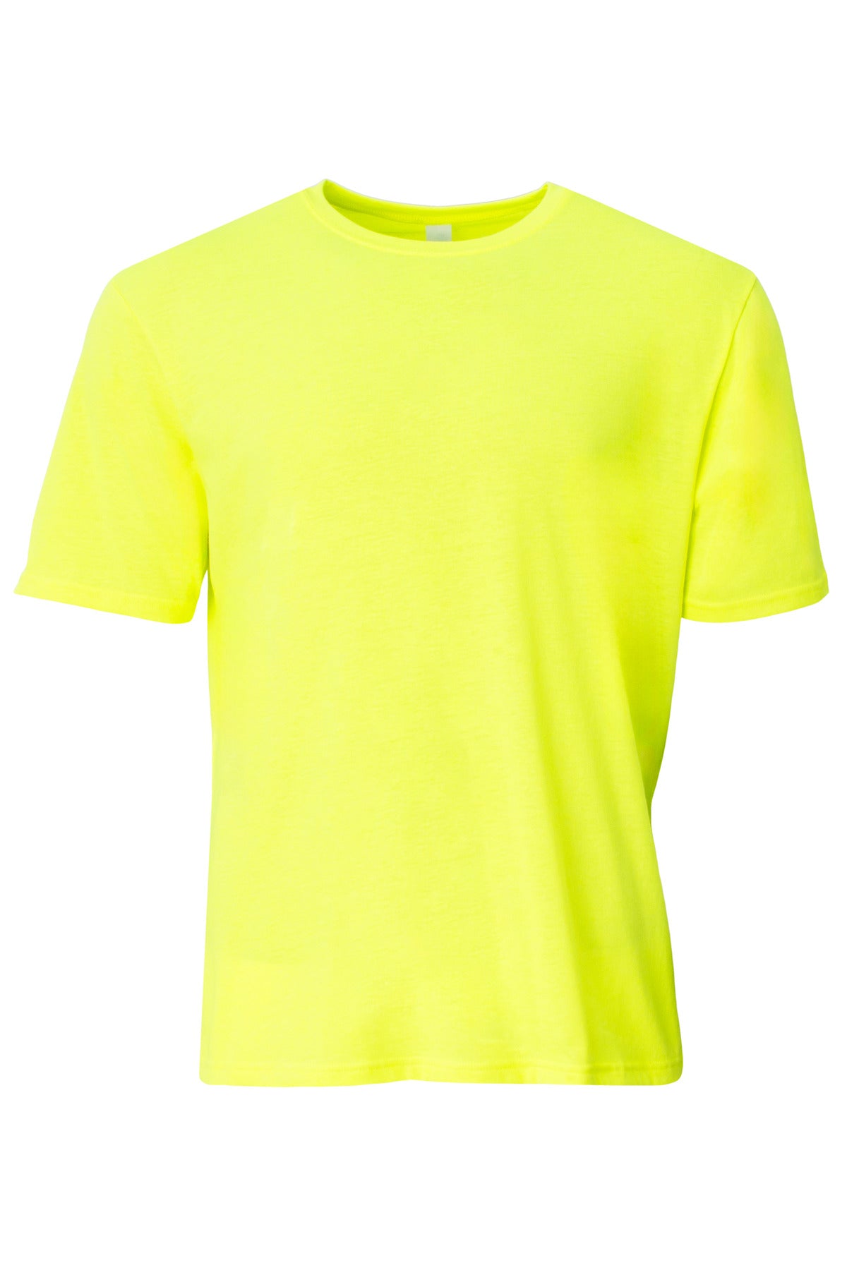 A4 Softek Short Sleeve Tee - Safety Yellow - XS