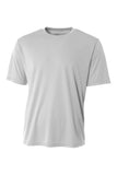 A4 Cooling Performance Short Sleeve Tee - Silver - XS