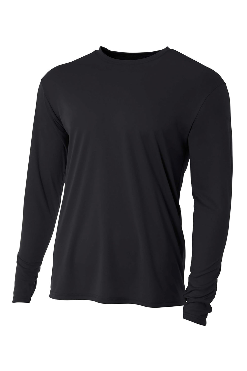 A4 Cooling Performance Long Sleeve Tee - Black - XS