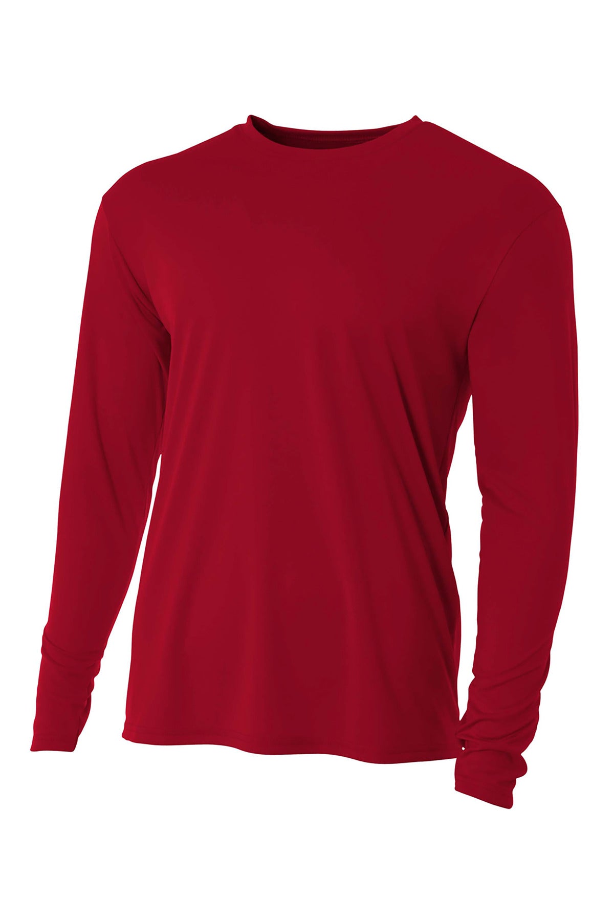 A4 Cooling Performance Long Sleeve Tee - Cardinal - XS