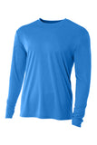 A4 Cooling Performance Long Sleeve Tee - Electric Blue - XS