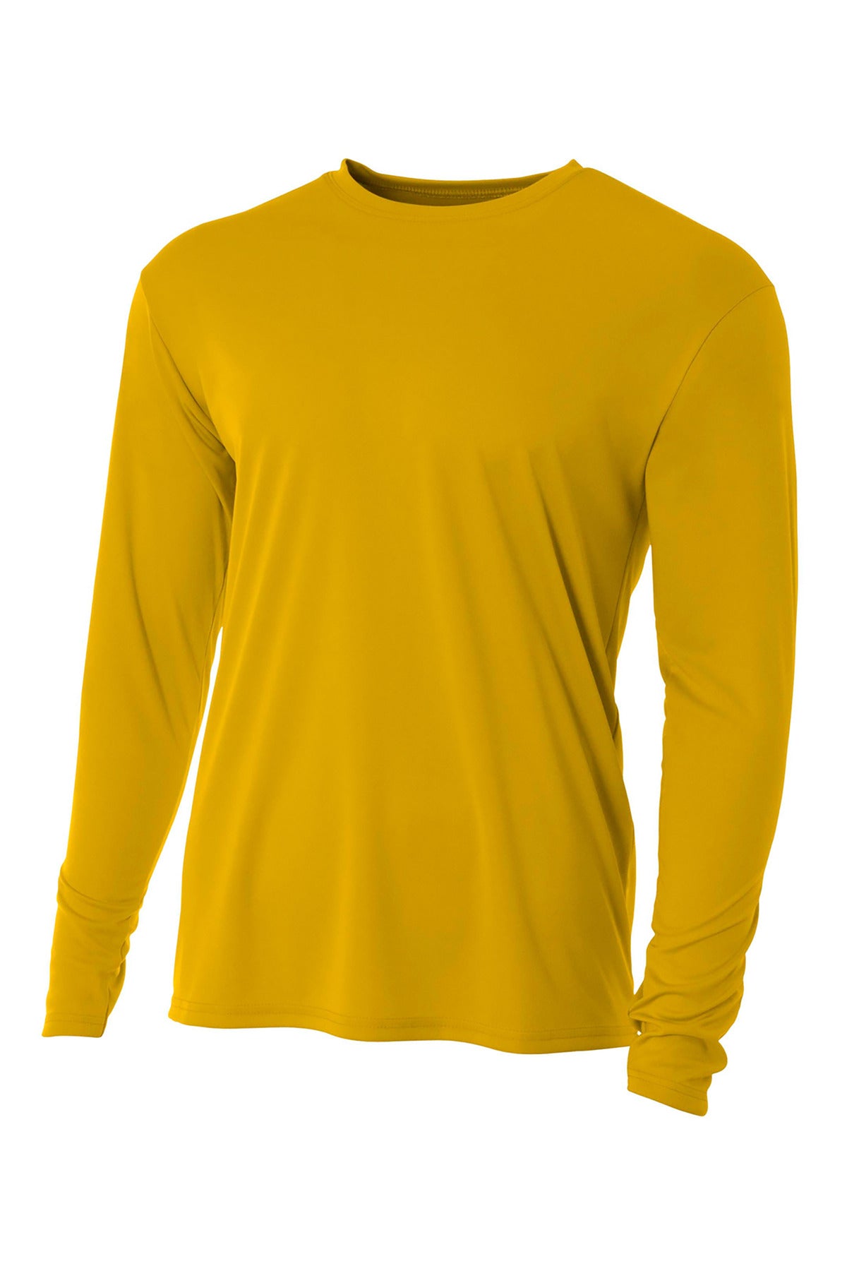 A4 Cooling Performance Long Sleeve Tee - Gold - XS