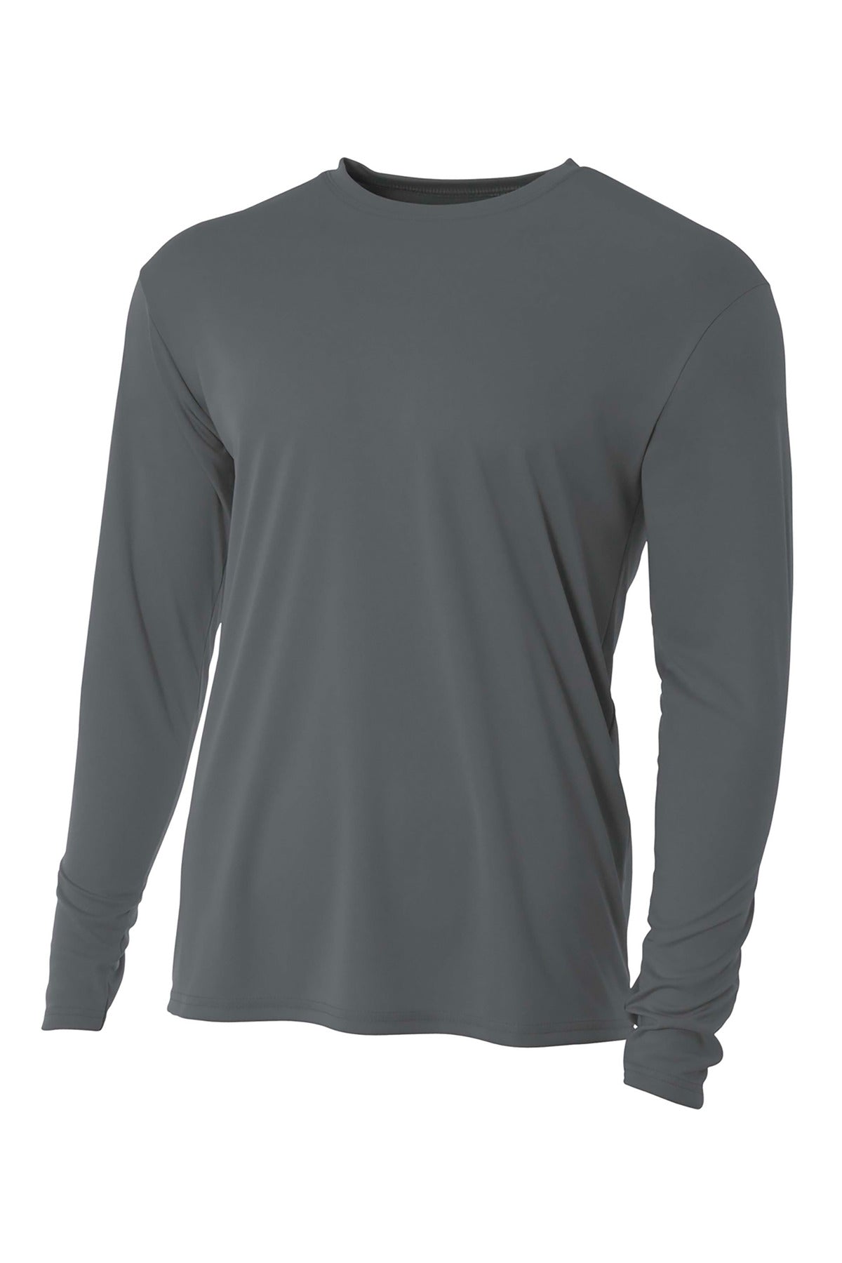 A4 Cooling Performance Long Sleeve Tee - Graphite - XS