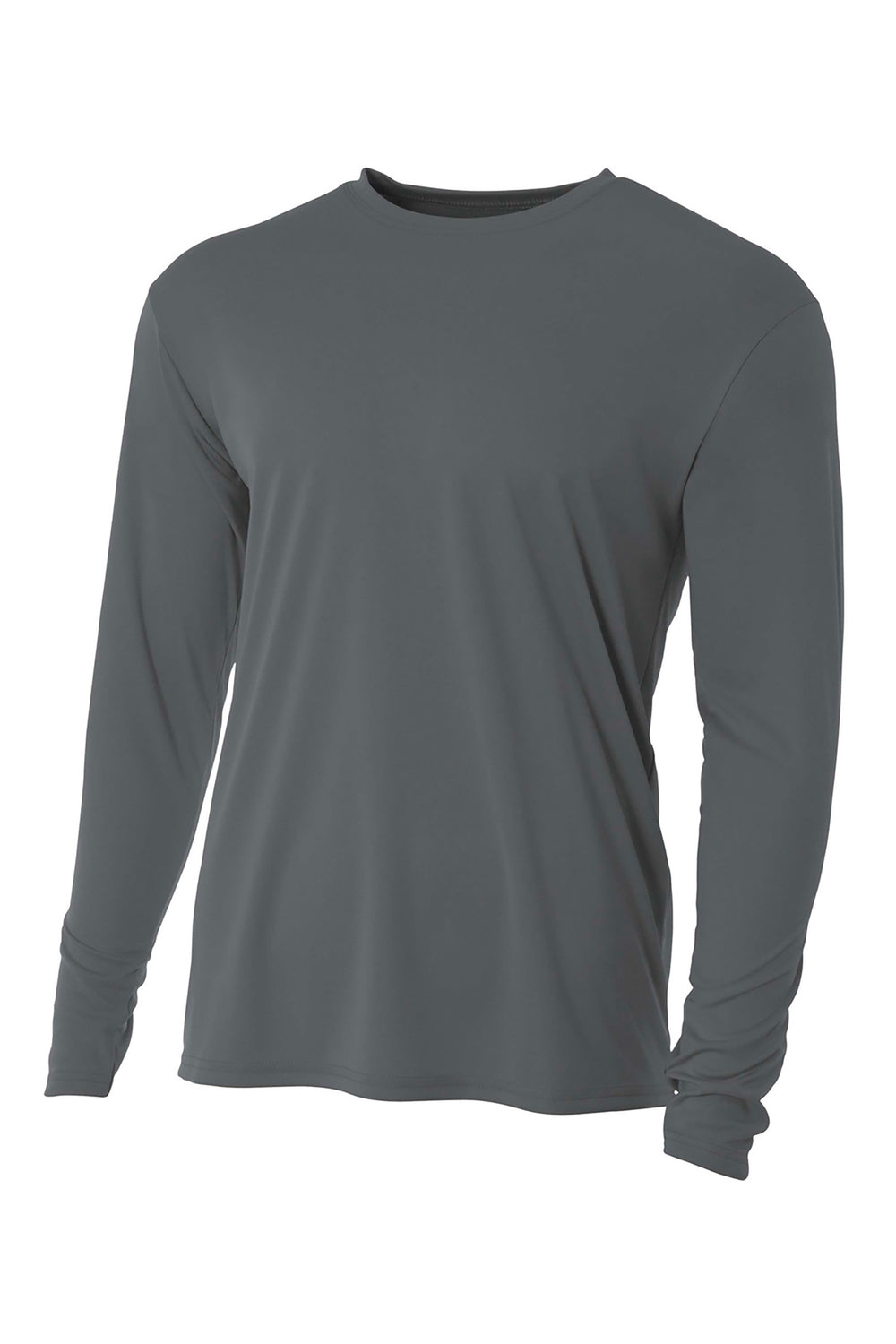 A4 Cooling Performance Long Sleeve Tee - Graphite - XS