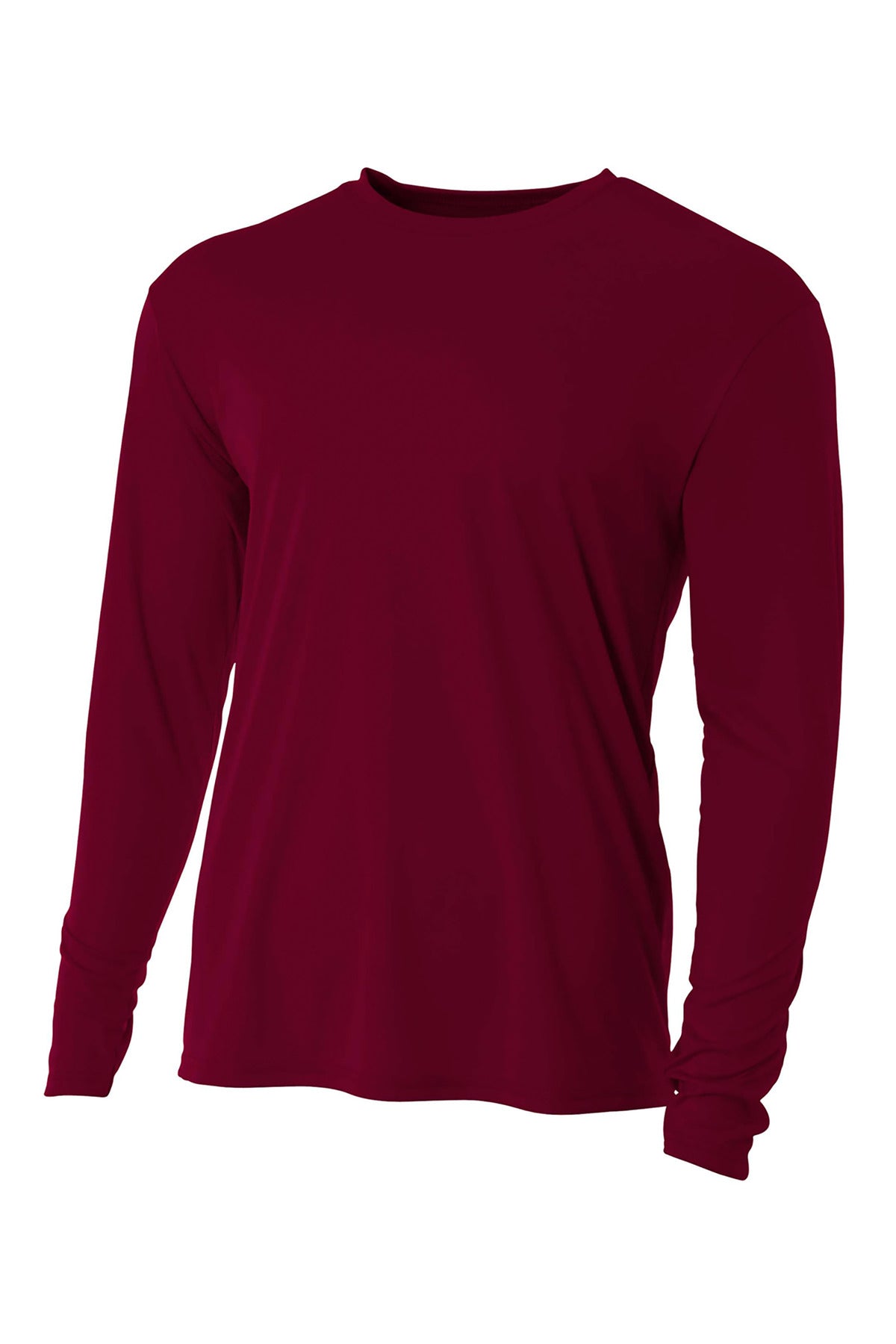A4 Cooling Performance Long Sleeve Tee - Maroon - XS