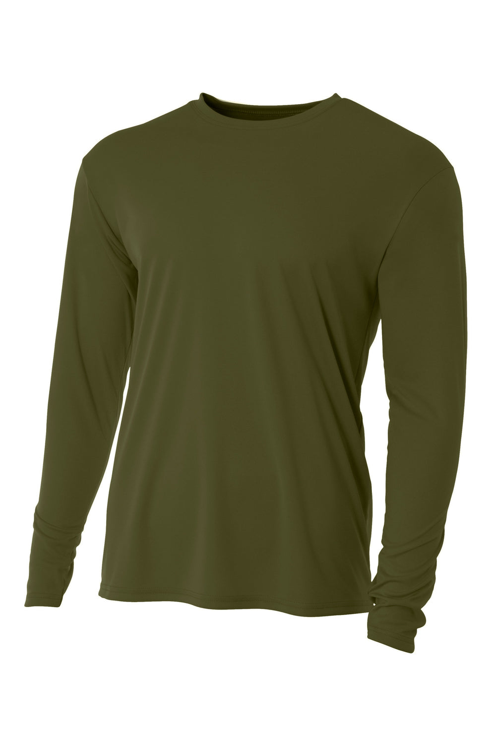 A4 Cooling Performance Long Sleeve Tee - Military Green - XS