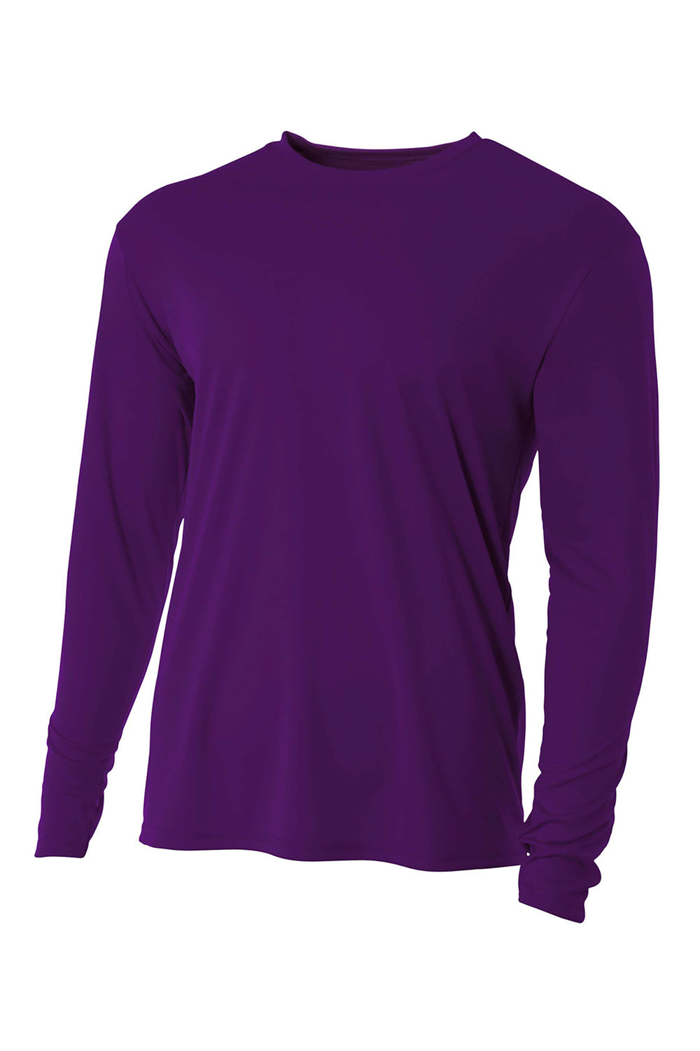 A4 Cooling Performance Long Sleeve Tee - Purple - XS