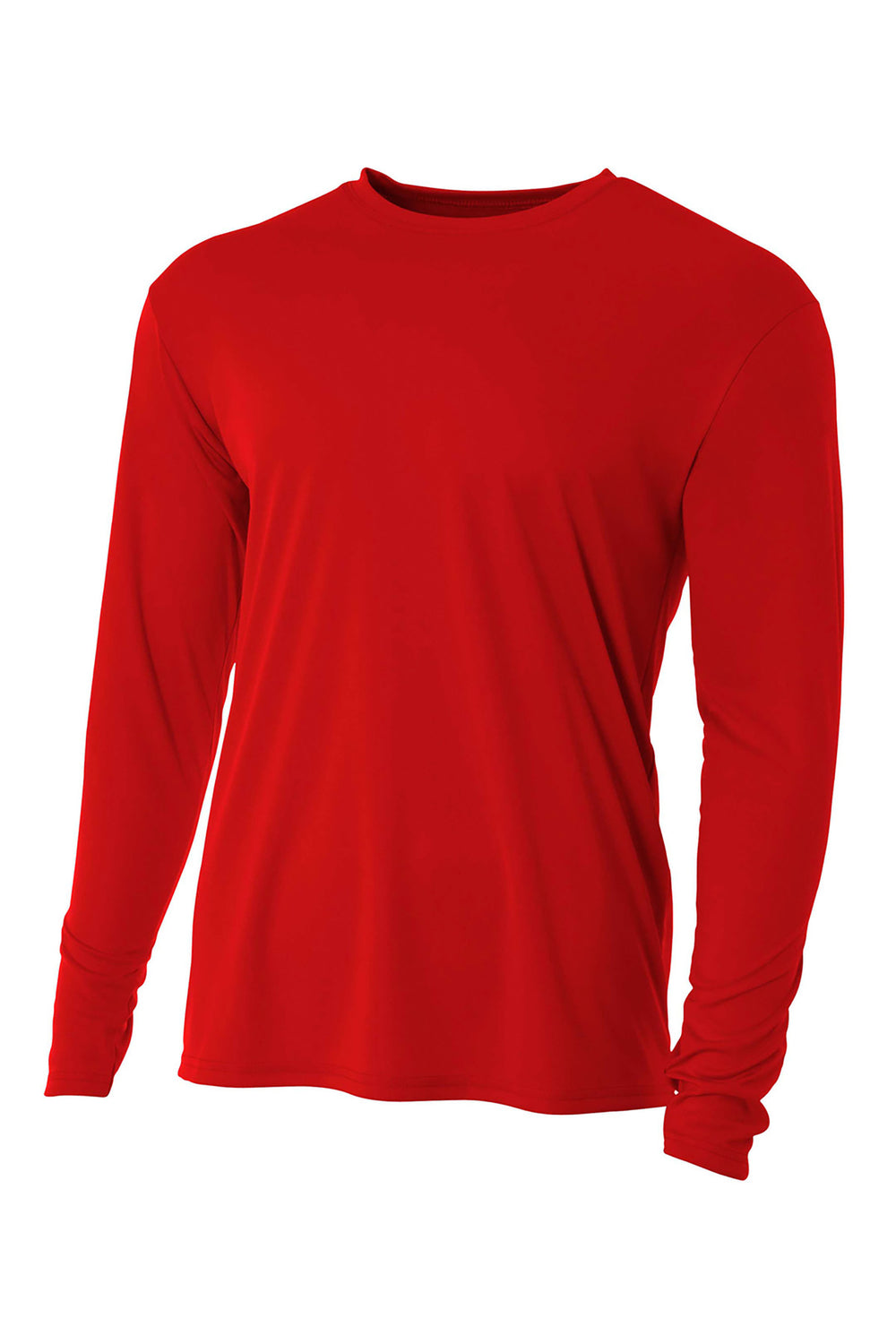 A4 Cooling Performance Long Sleeve Tee - Scarlet - XS