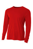 A4 Cooling Performance Long Sleeve Tee - Scarlet - XS