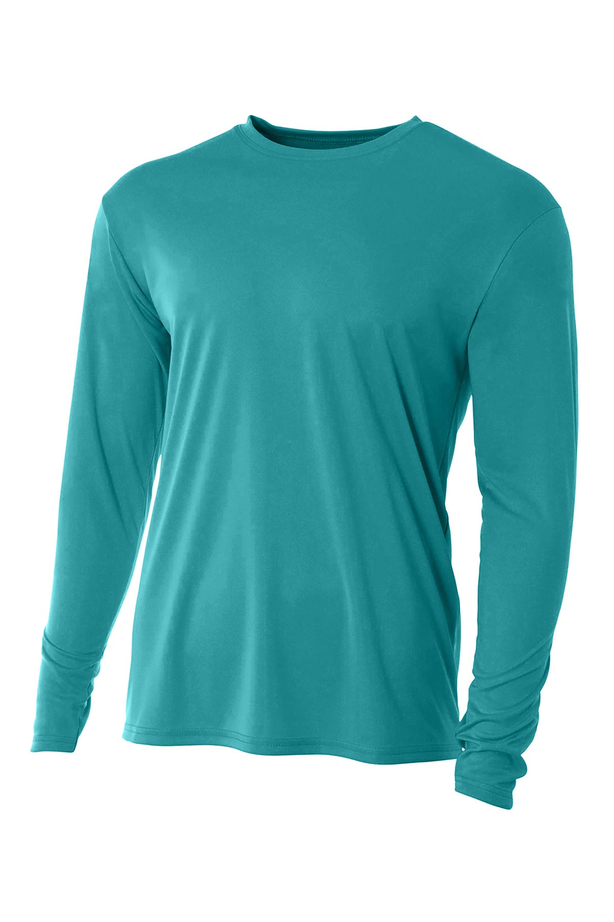 A4 Cooling Performance Long Sleeve Tee - Teal - XS