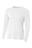 A4 Cooling Performance Long Sleeve Tee - White - XS