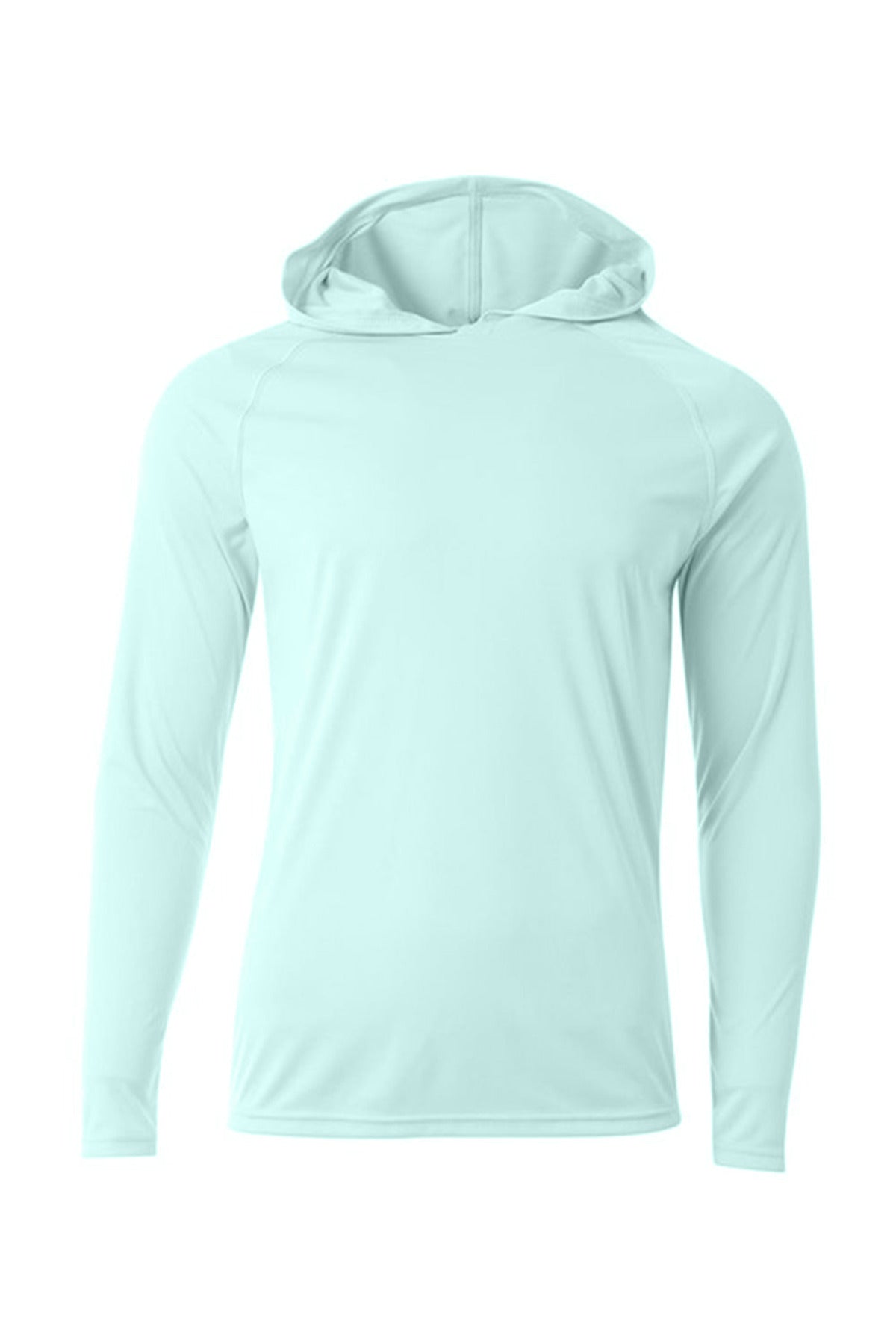 A4 Cooling Performance Long Sleeve Hooded Tee - Pastel Mint - S
