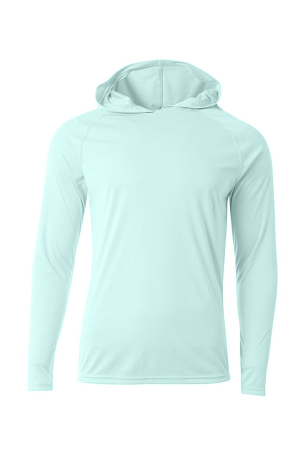 A4 Cooling Performance Long Sleeve Hooded Tee - Pastel Mint - S