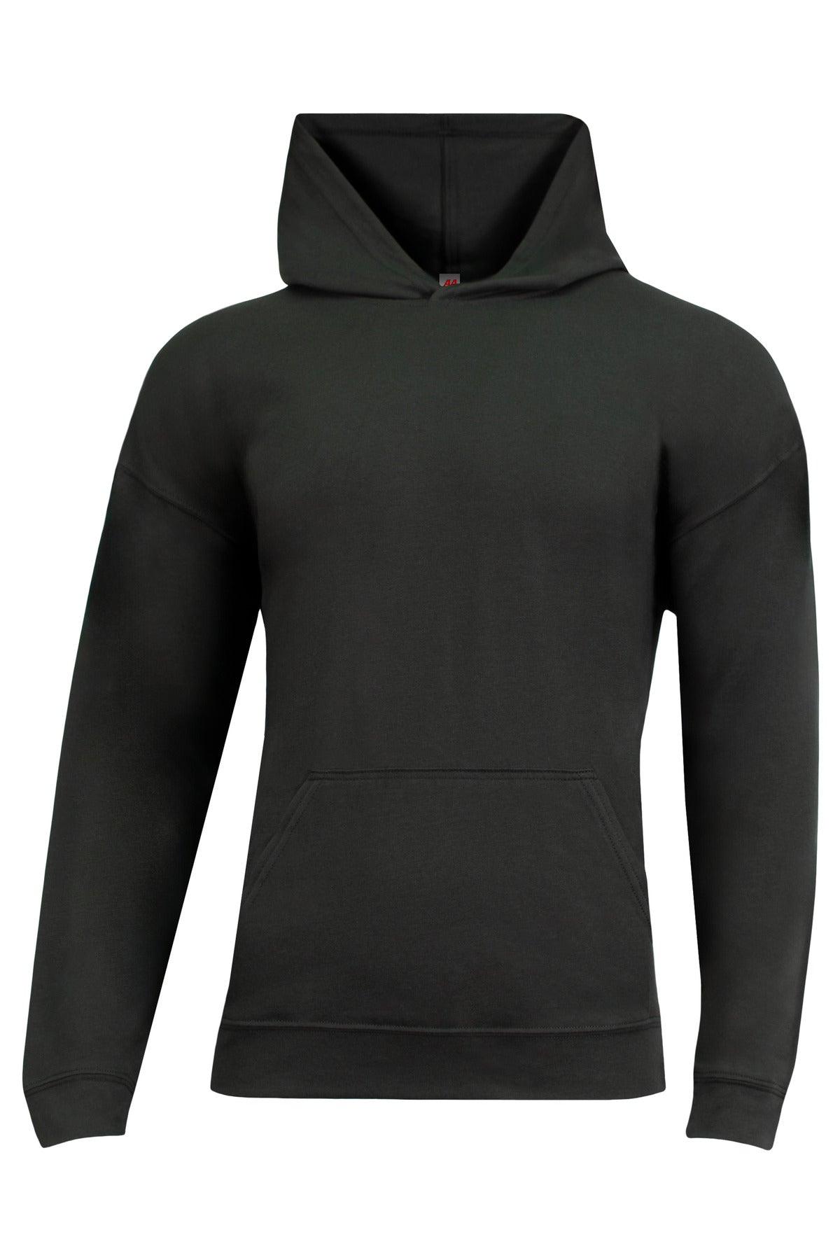 A4 Softek Long Sleeve Hooded Tee - Black - XS