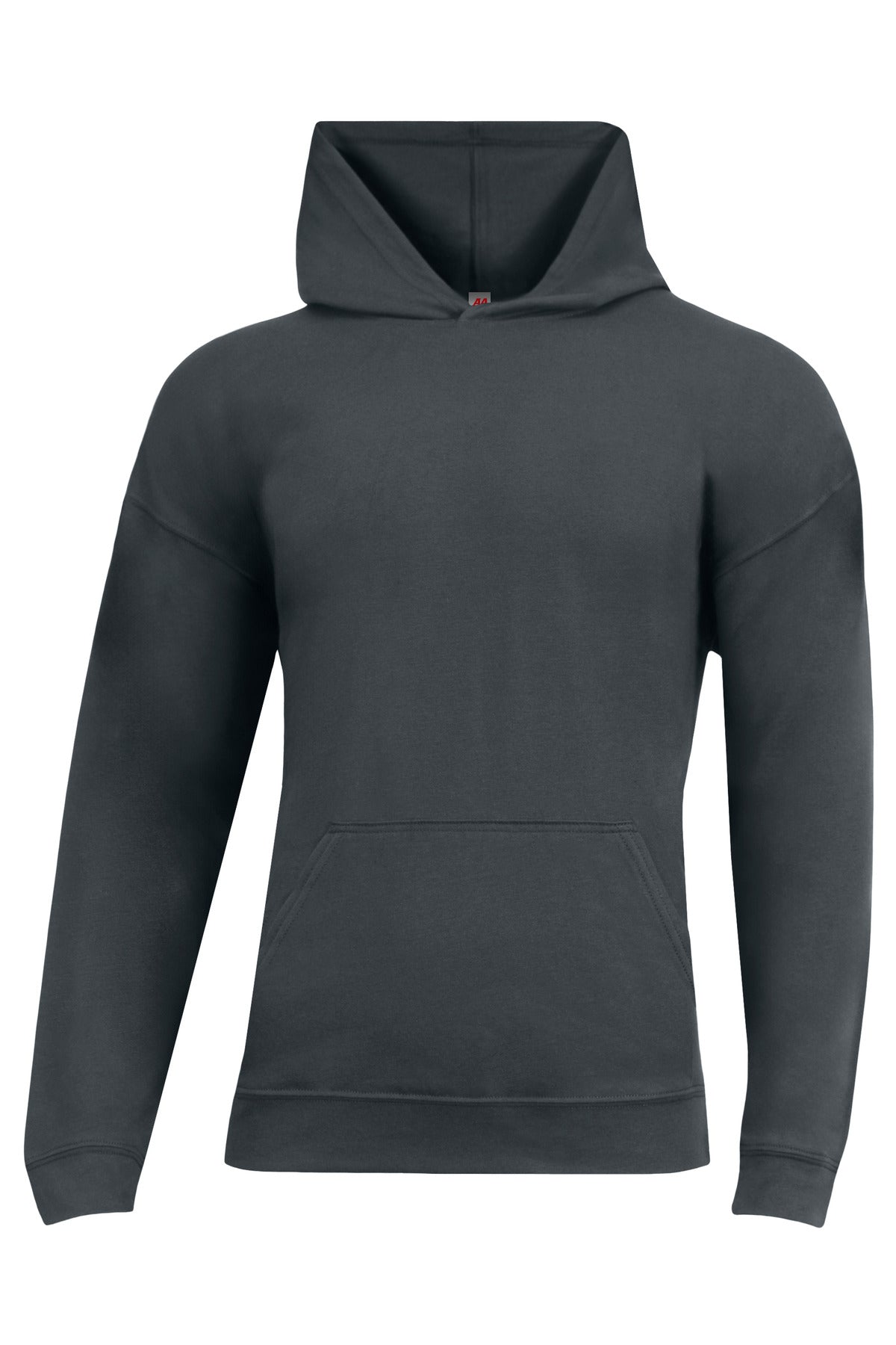 A4 Softek Long Sleeve Hooded Tee - Graphite - XS