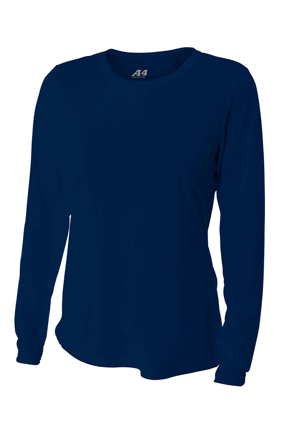 A4 Women’s Cooling Performance Long Sleeve Tee - Navy - XS