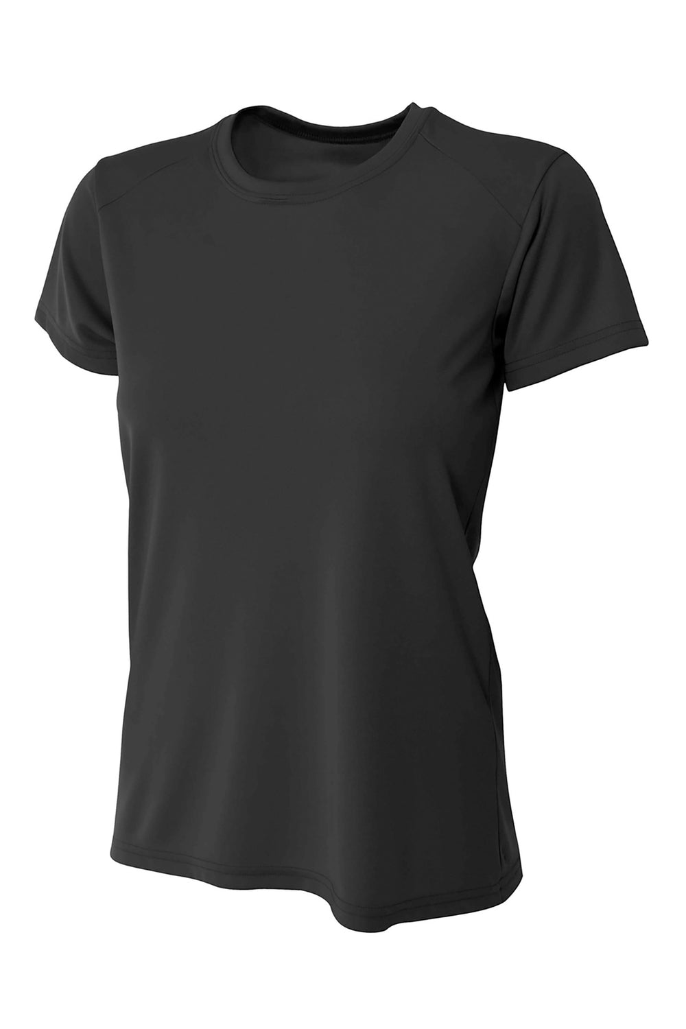 A4 Women’s Cooling Performance Short Sleeve Tee - Black - XS