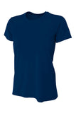 A4 Women’s Cooling Performance Short Sleeve Tee - Navy - XS