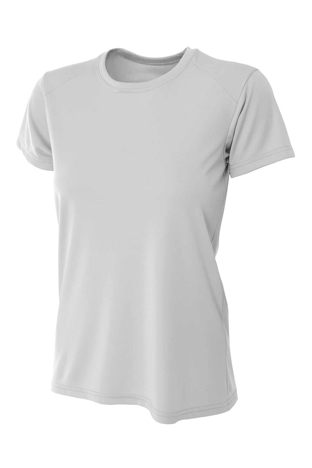 A4 Women’s Cooling Performance Short Sleeve Tee - Silver - XS