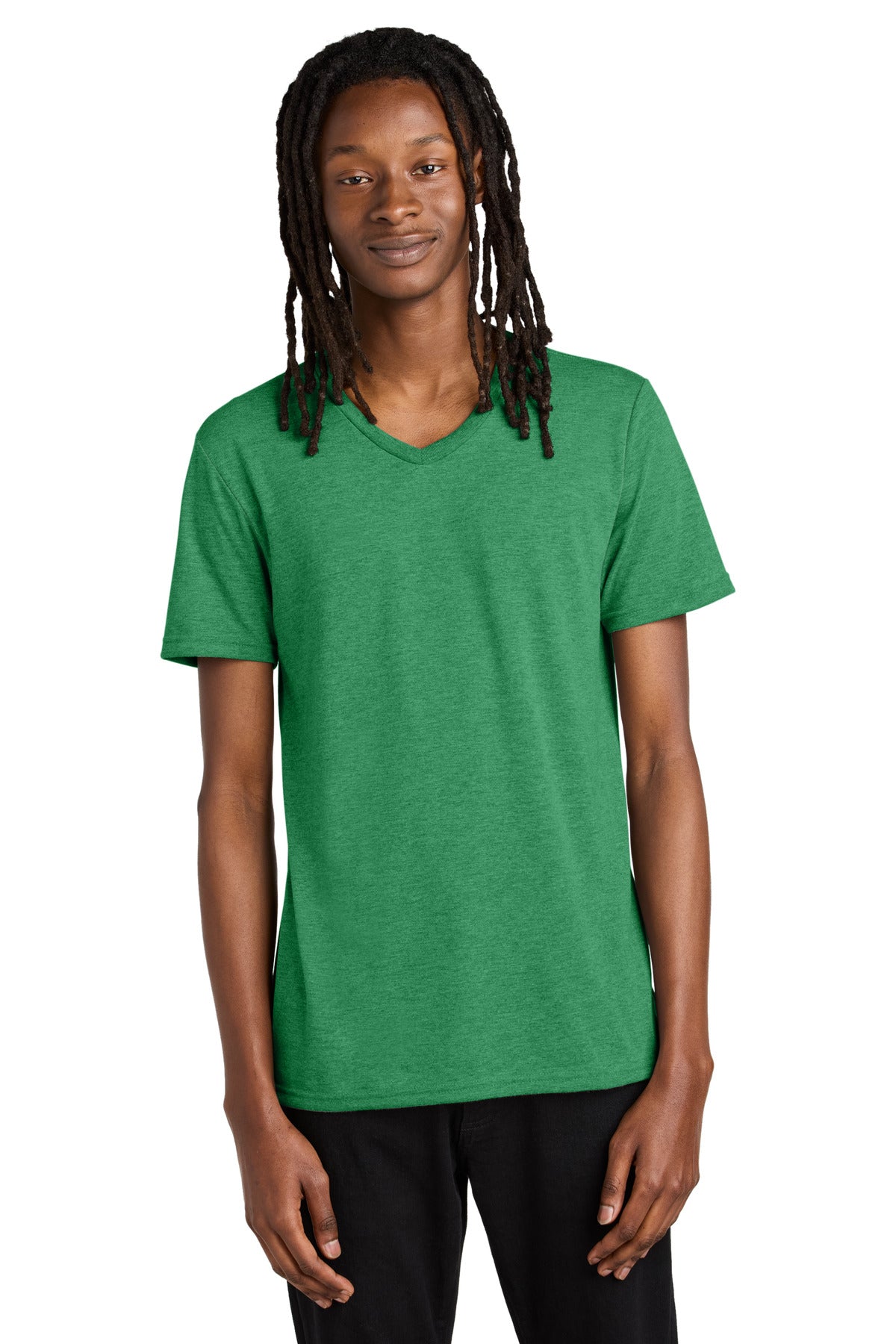 Allmade® Unisex Tri-Blend V-Neck Tee - Enviro Green - XS