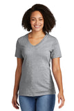 Allmade® Women’s Recycled Blend V-Neck Tee - Remade Gray Heather - XS