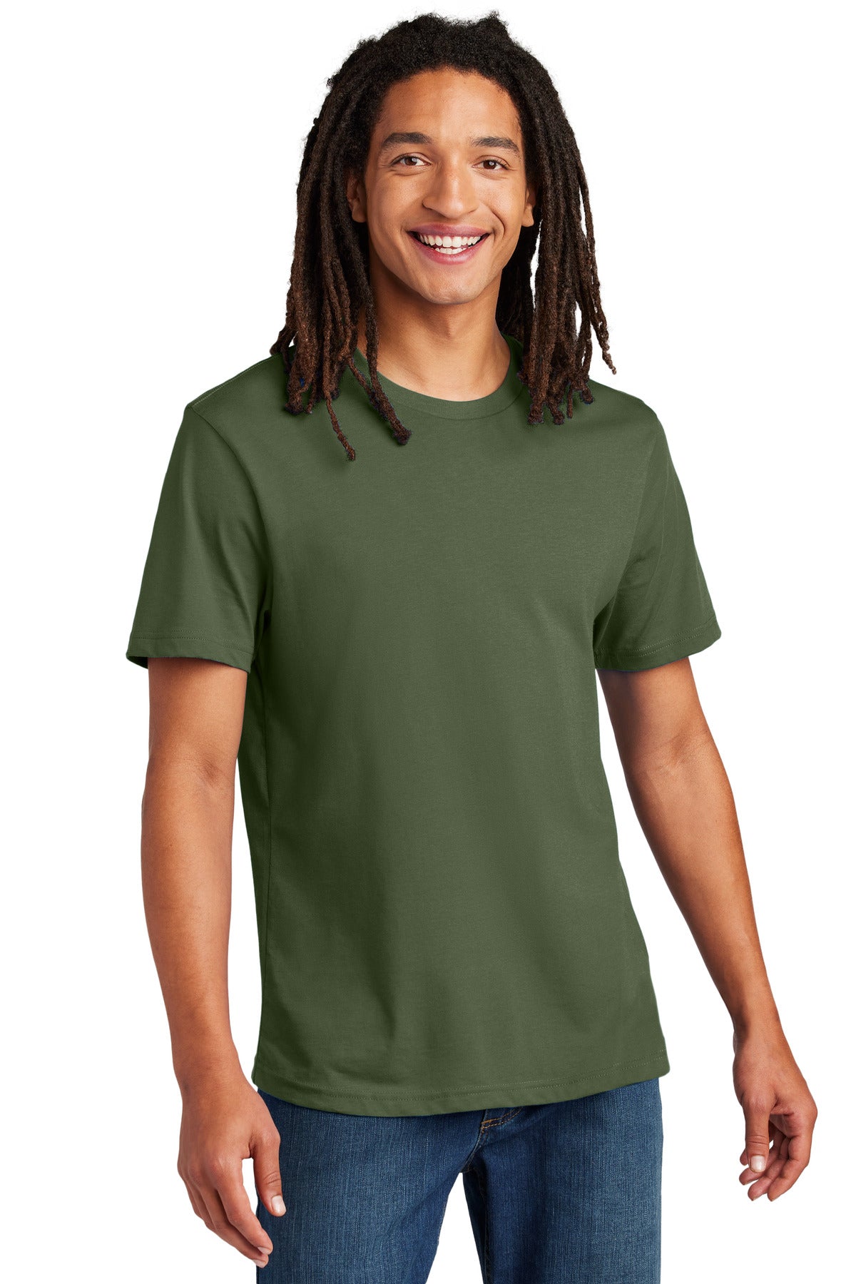 Allmade® Unisex Heavyweight Recycled Cotton Tee - Olive You Green - XS
