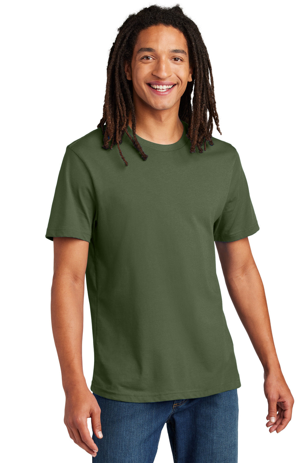 Allmade® Unisex Heavyweight Recycled Cotton Tee - Olive You Green - XS