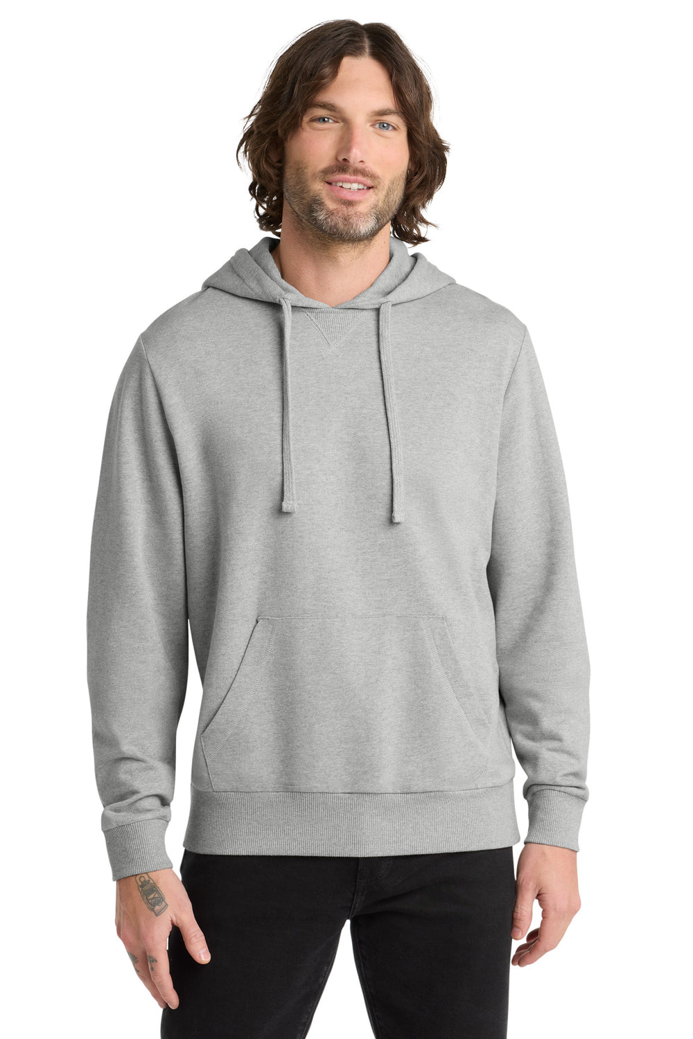 Allmade® Unisex Organic French Terry Pullover Hoodie - Granite Grey Heather - XS