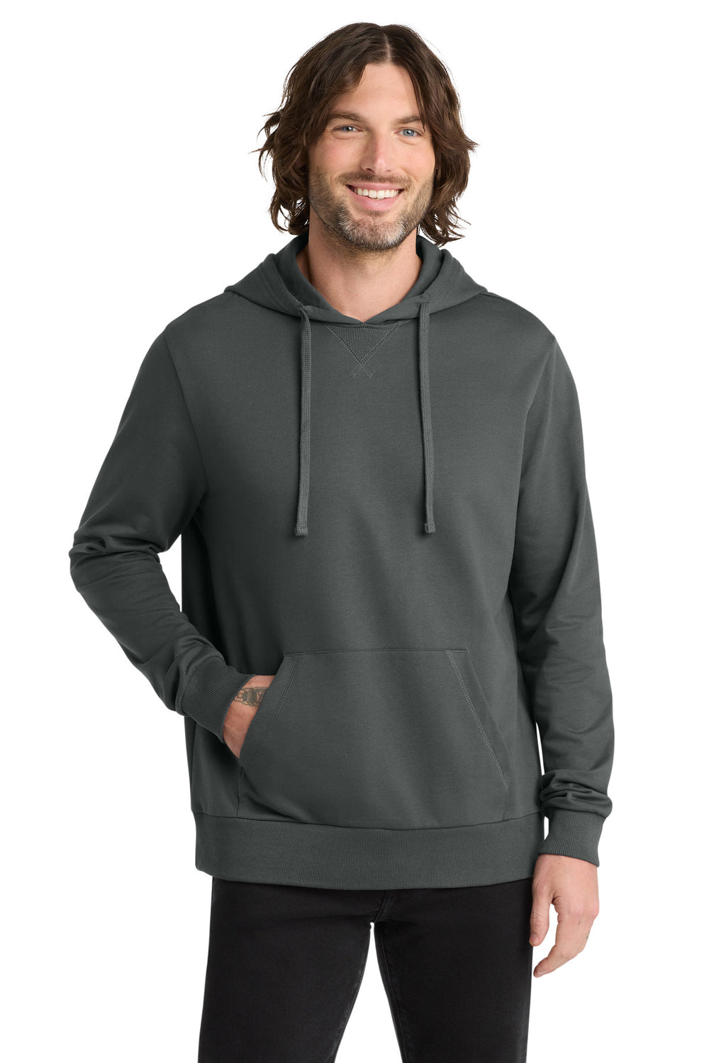 Allmade® Unisex Organic French Terry Pullover Hoodie - Terrain Grey - XS