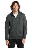 Allmade® Unisex Organic French Terry Full-Zip Hoodie - Terrain Grey - XS