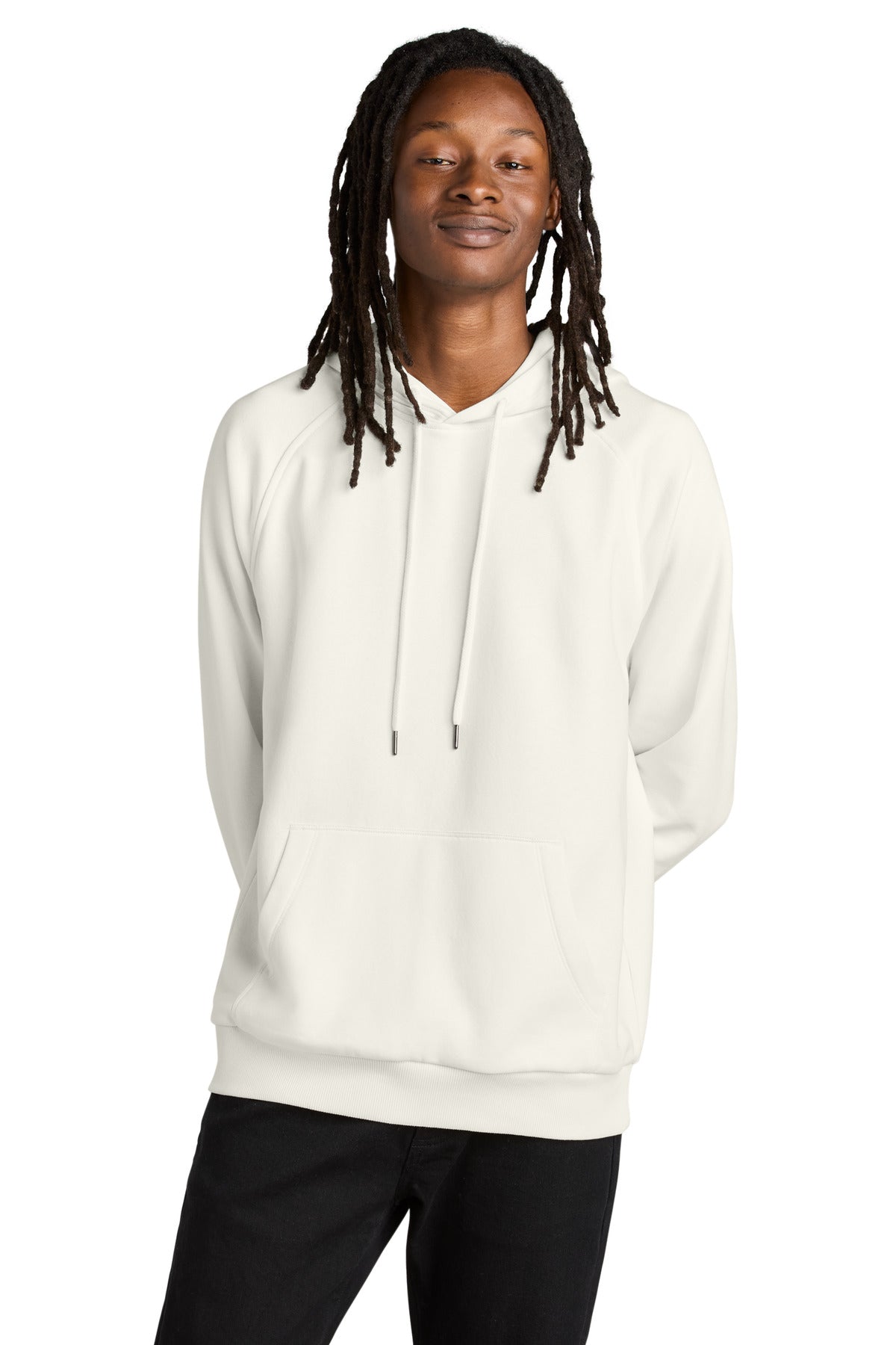 Allmade® Unisex Organic CVC Fleece Pullover Hoodie - White Sand - XS