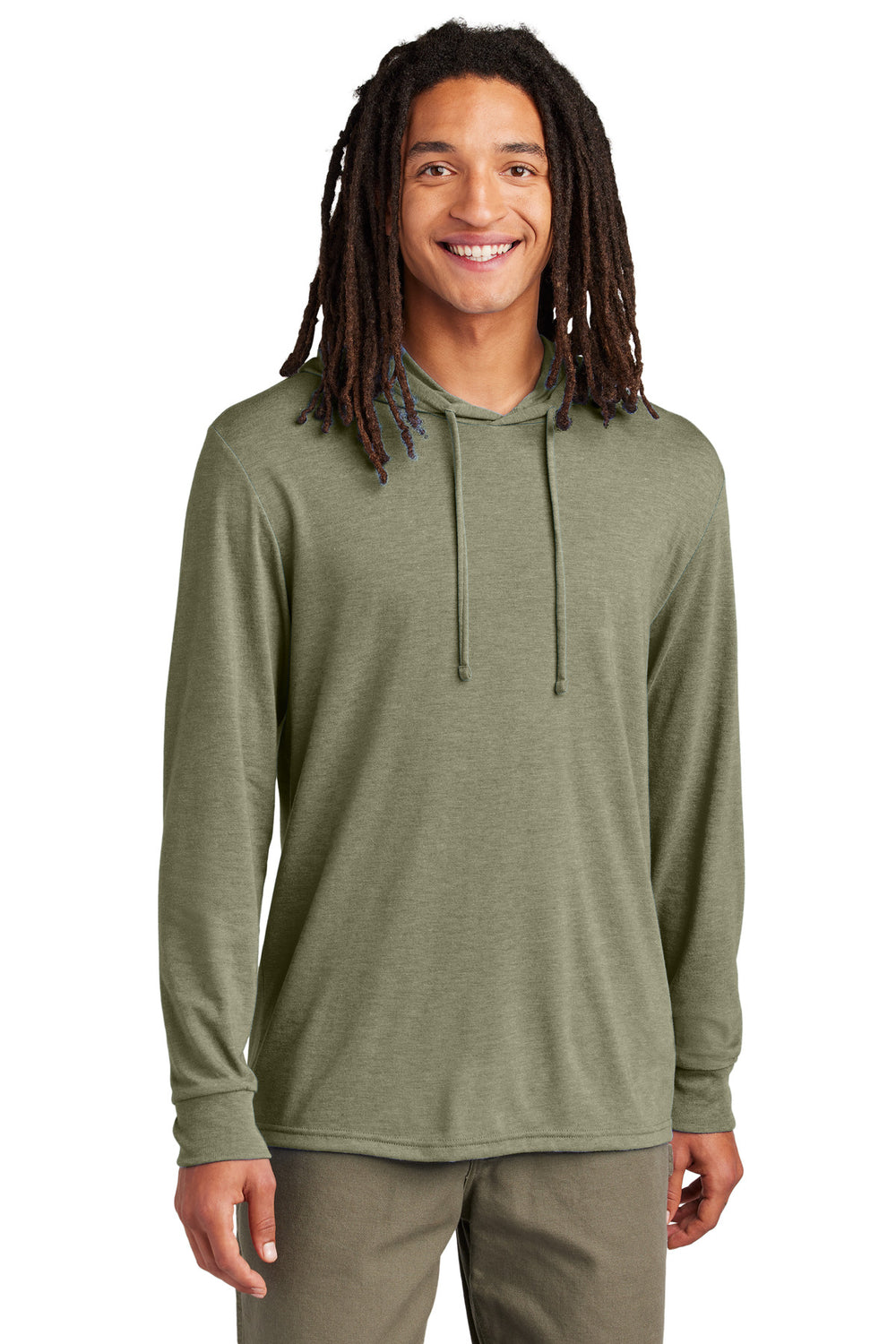 Allmade® Unisex Tri-Blend Hoodie Tee - Olive You Green - XS