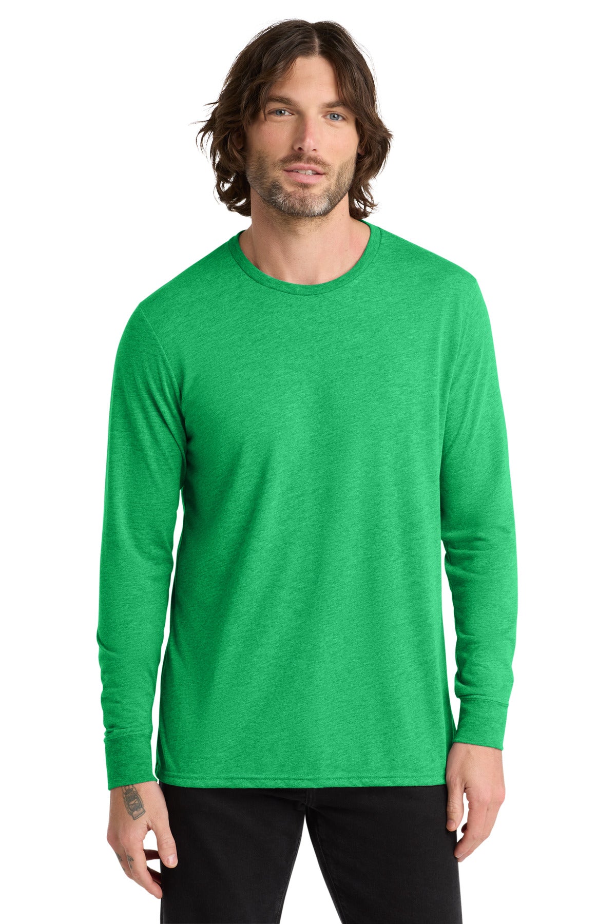 Allmade® Unisex Tri-Blend Long Sleeve Tee - Enviro Green - XS