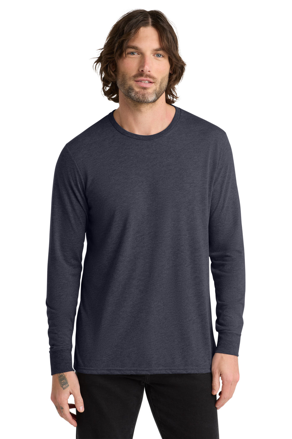 Allmade® Unisex Tri-Blend Long Sleeve Tee - Rebel Blue - XS