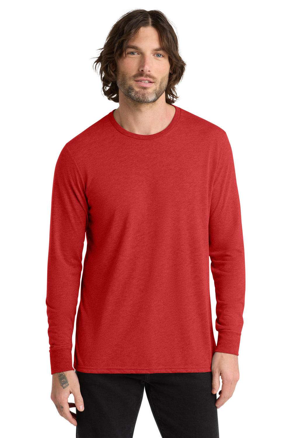 Allmade® Unisex Tri-Blend Long Sleeve Tee - Rise Up Red - XS