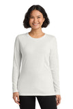 Allmade® Women’s Tri-Blend Long Sleeve Tee - Fairly White - XS