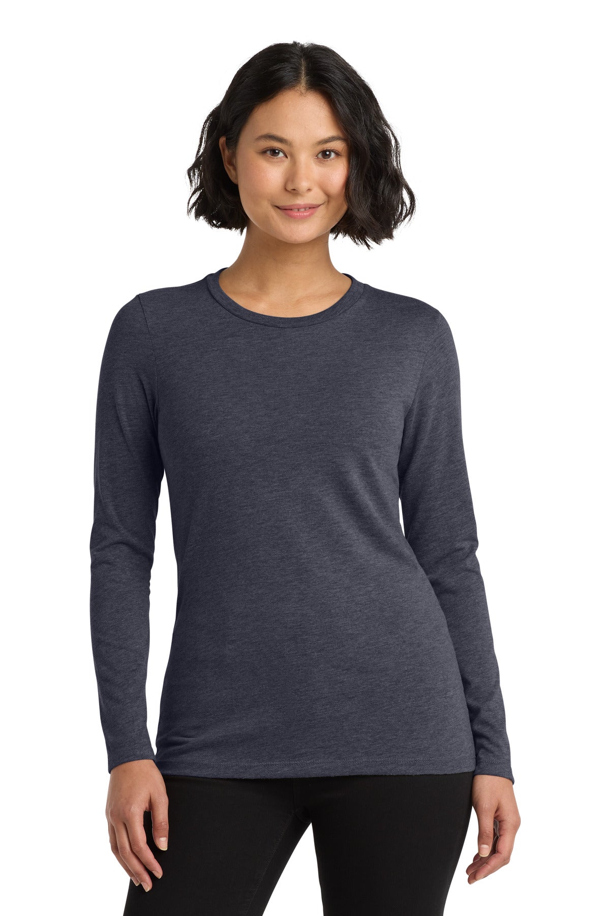 Allmade® Women’s Tri-Blend Long Sleeve Tee - Rebel Blue - XS