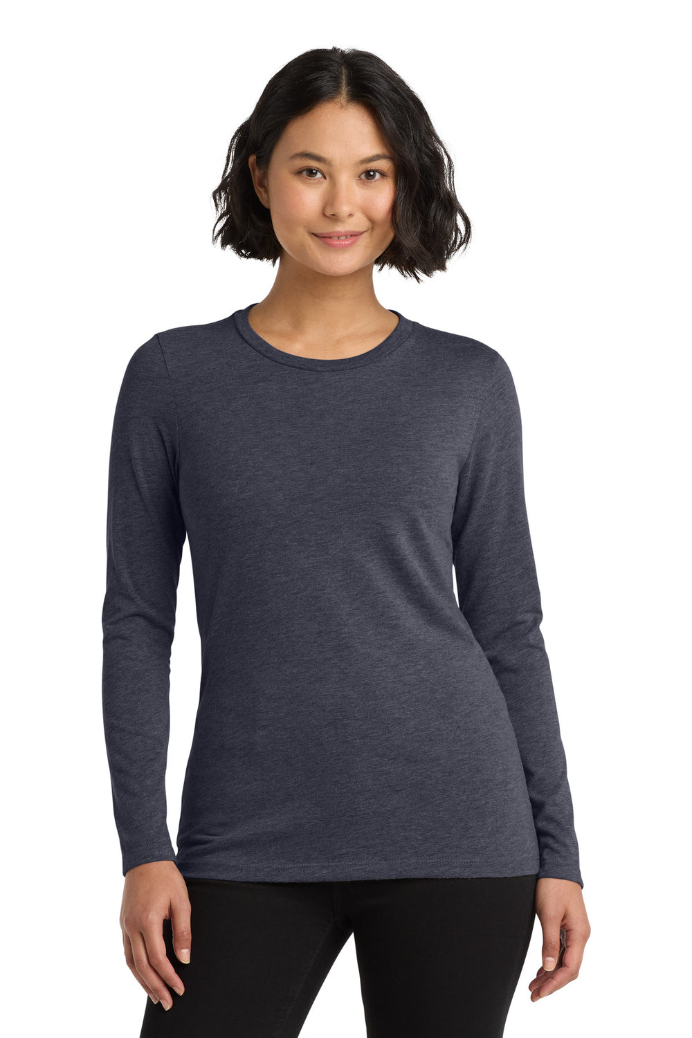 Allmade® Women’s Tri-Blend Long Sleeve Tee - Rebel Blue - XS