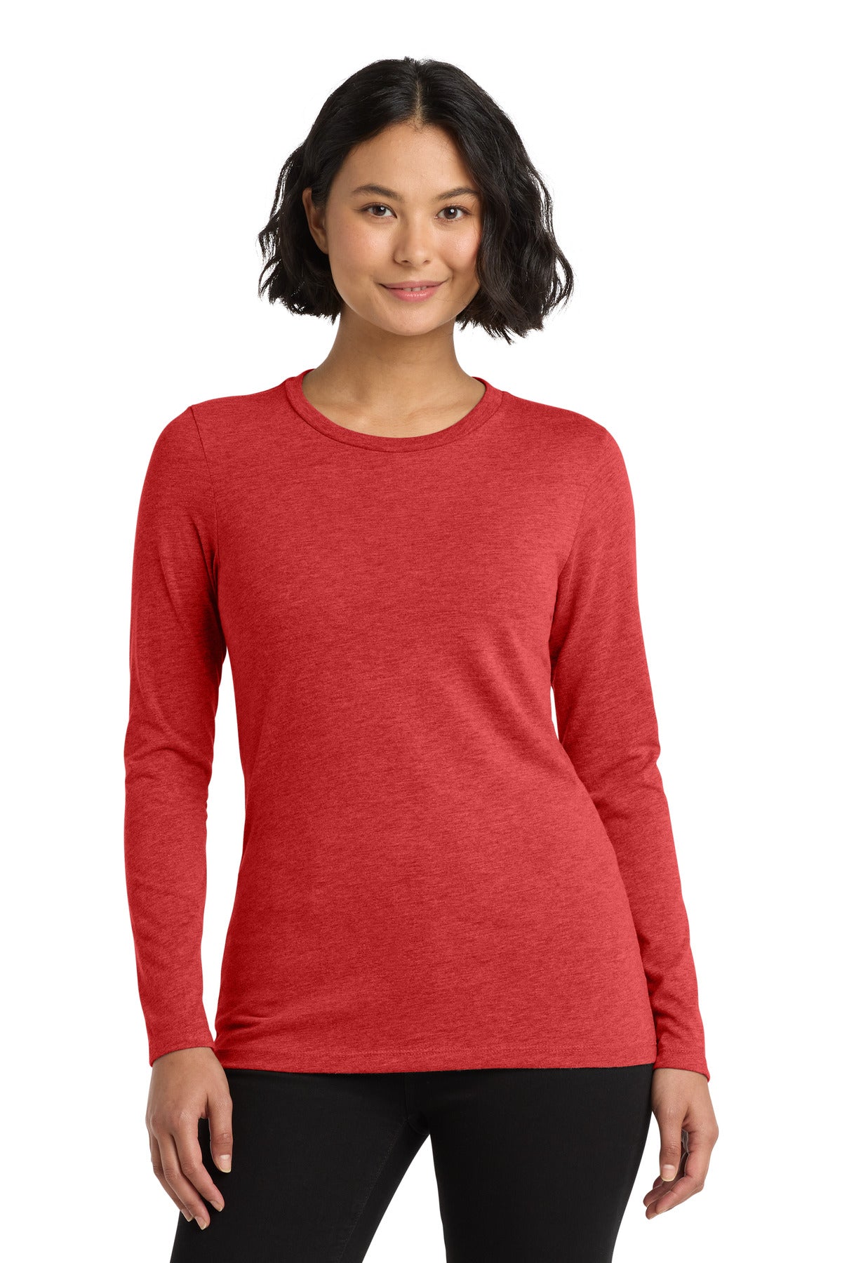 Allmade® Women’s Tri-Blend Long Sleeve Tee - Rise Up Red - XS