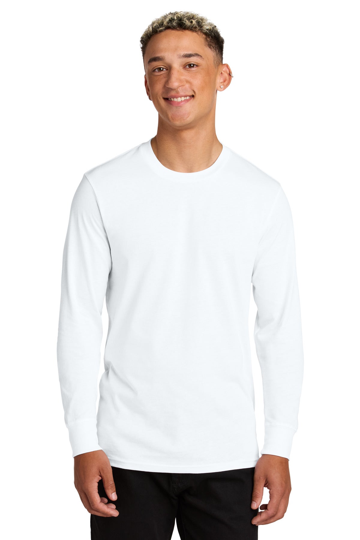 Allmade® Unisex Long Sleeve Organic Cotton Tee - Bright White - XS